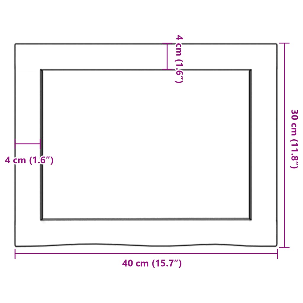 vidaXL Prateleira de parede 40x30x(2-6) cm carvalho tratado castanho