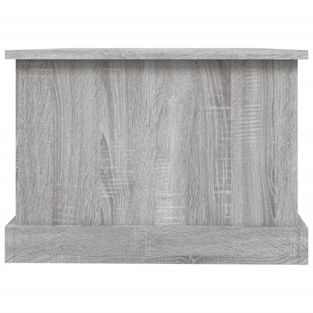 vidaXL Mesa de centro 90x50x35 cm derivados madeira cinzento sonoma