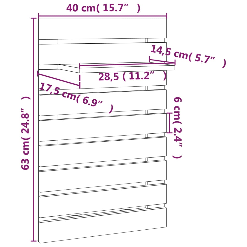 vidaXL Prateleiras de montagem parede 2 pcs pinho maciço castanho mel