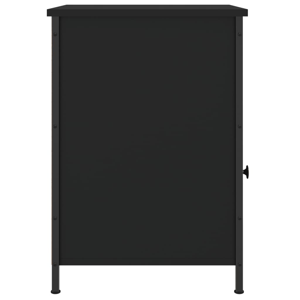 vidaXL Mesa de cabeceira 40x42x60 cm derivados de madeira preto