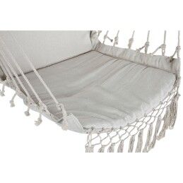 Home ESPRIT|Tuinstoel Home ESPRIT Branco Natural Algodão Madeira 90 x 50 x 130 cm