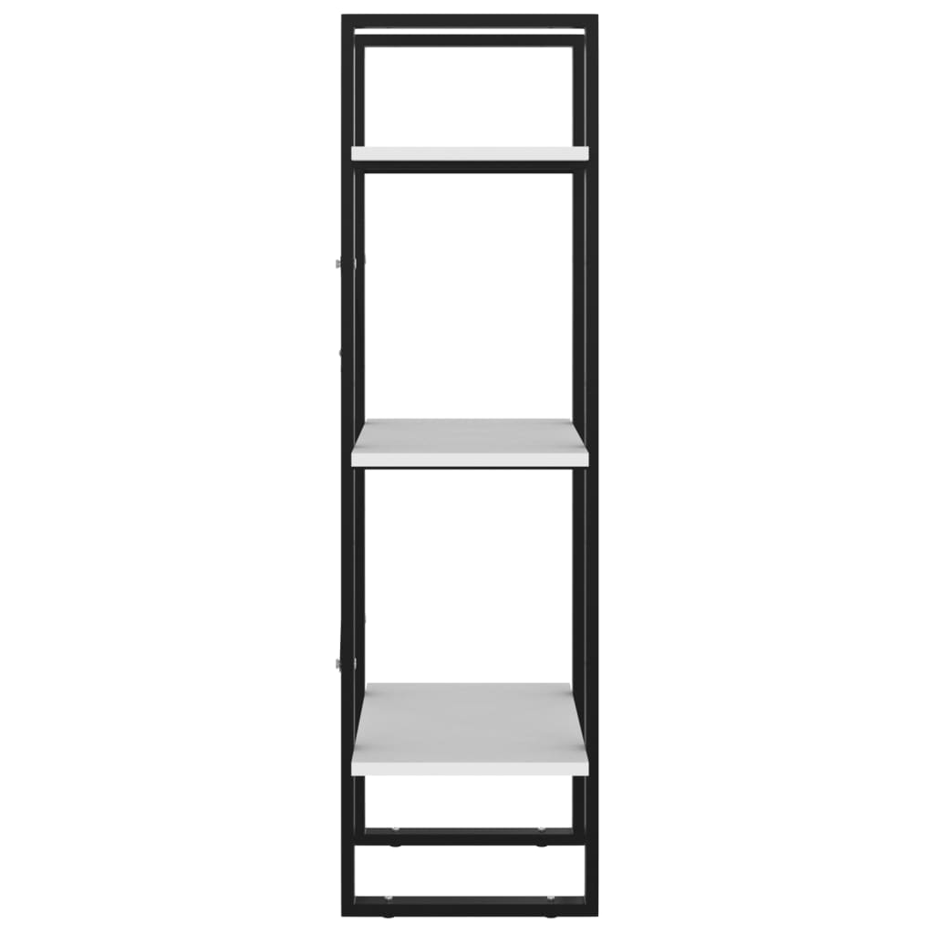 vidaXL Estante c/ 3 prateleiras 40x30x105 cm contraplacado branco