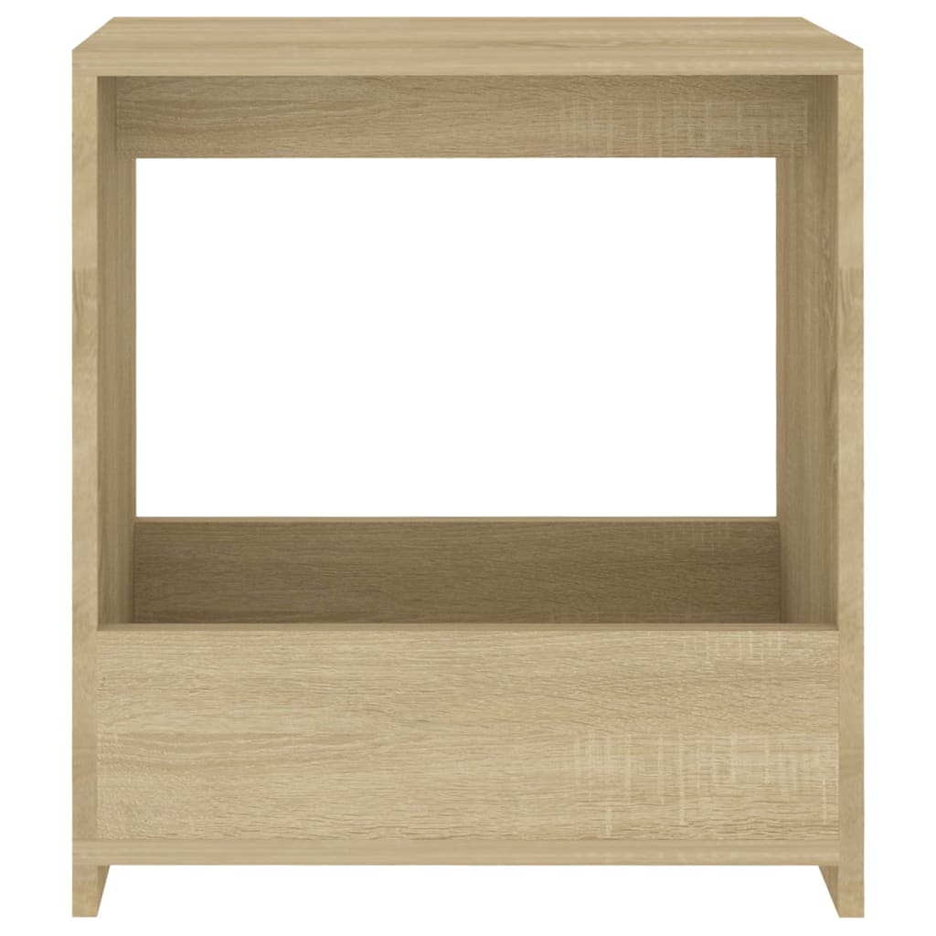 vidaXL Mesa de apoio 50x26x50 cm contraplacado cor carvalho sonoma