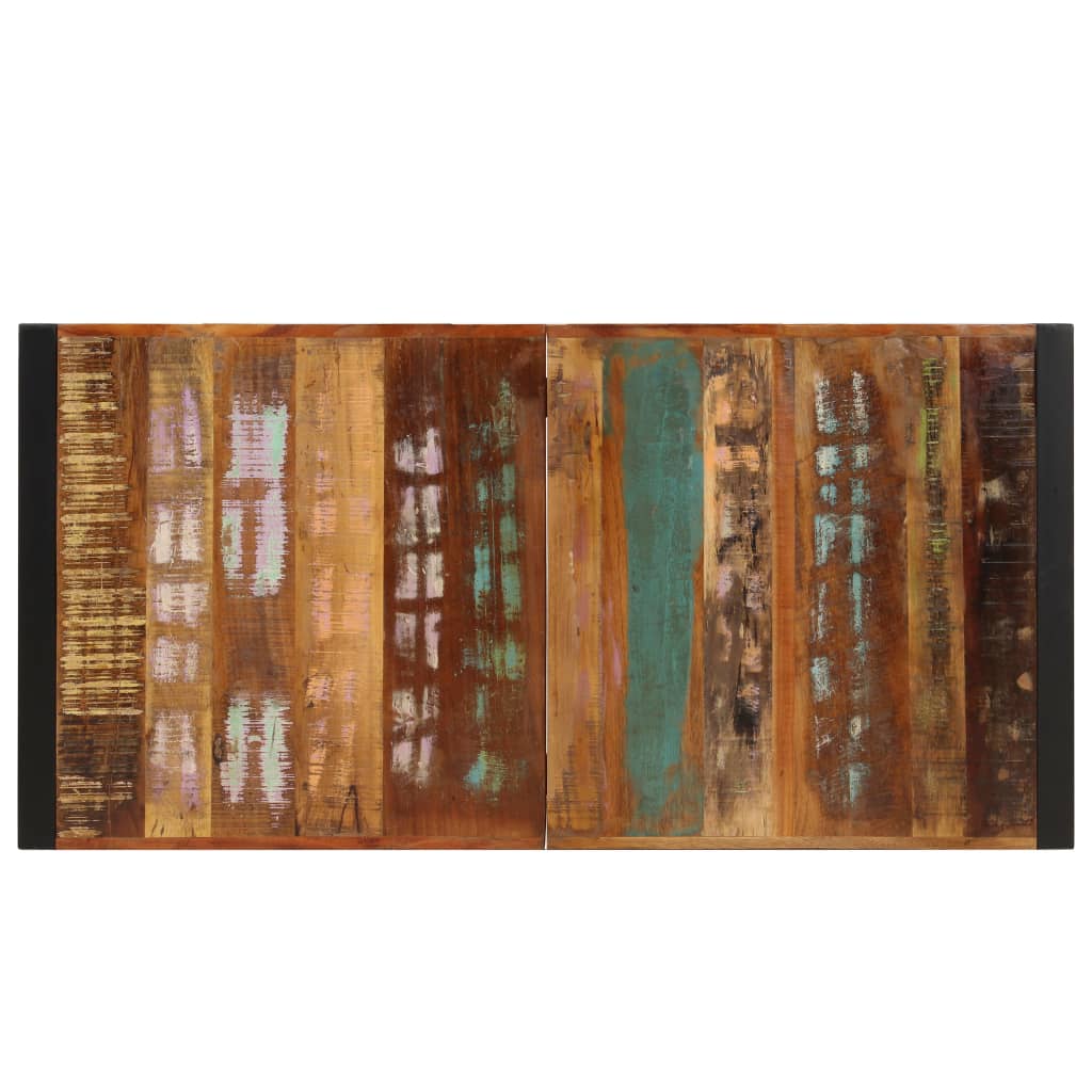 vidaXL Mesa de jantar 140x70x75 cm madeira recuperada maciça