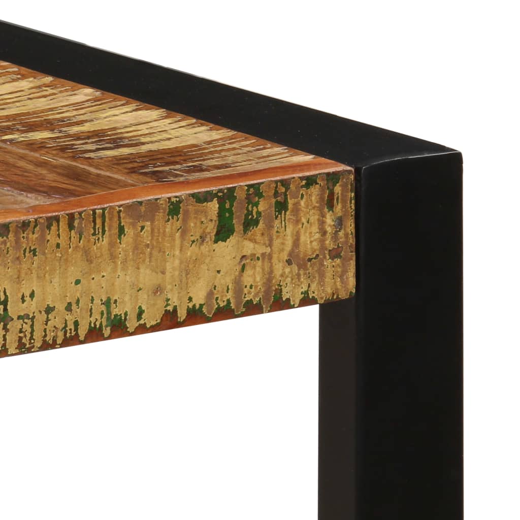 vidaXL Mesa de jantar 140x70x75 cm madeira recuperada maciça