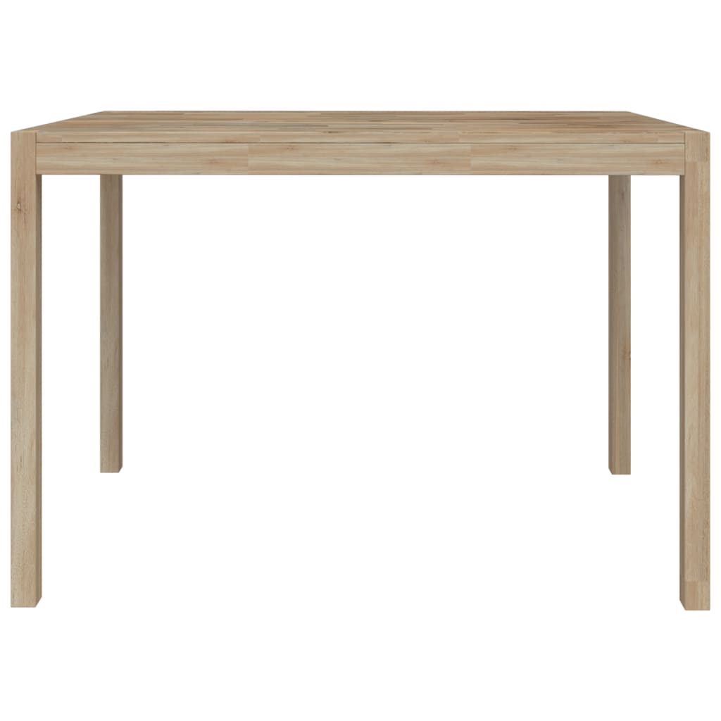 vidaXL Mesa de jantar 110x70x75 cm madeira de acácia maciça