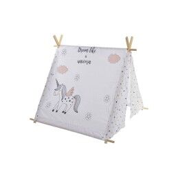 DKD Home Decor|Tenda de Campanha DKD Home Decor Algodão Madeira Unicórnio (110 x 110 x 106 cm)