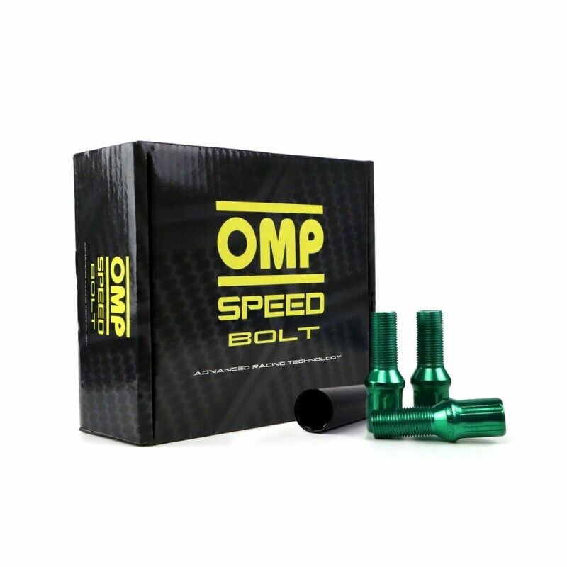 OMP|Set Porcas OMP 27 mm Verde 20 uds M12 x 1,50 OMP|Set Porcas OMP 27 mm Verde 20 uds M12 x 1,50