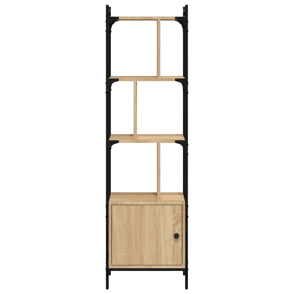 vidaXL Estante c/ porta 44,5x30x154,5cm deriv. madeira carvalho sonoma