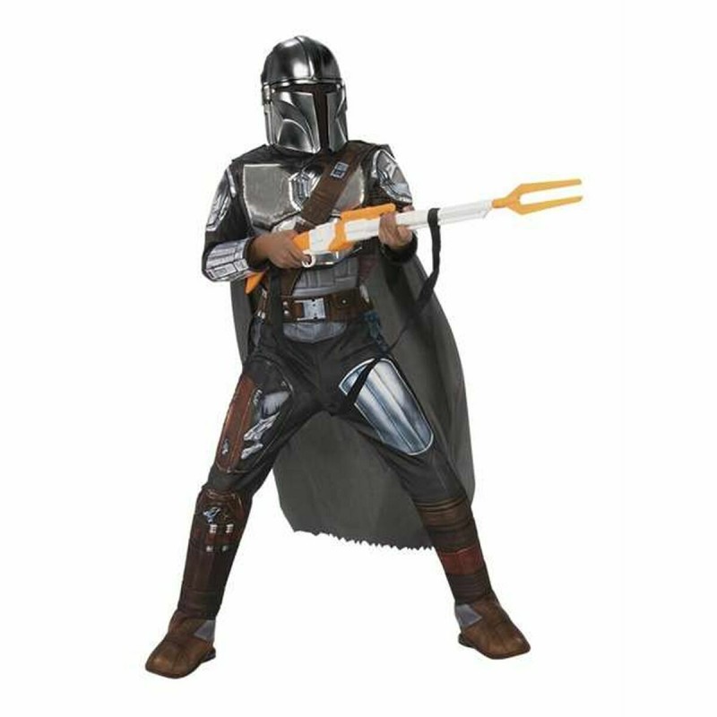 Fantasia para Crianças The Mandalorian Silver Premium Preto