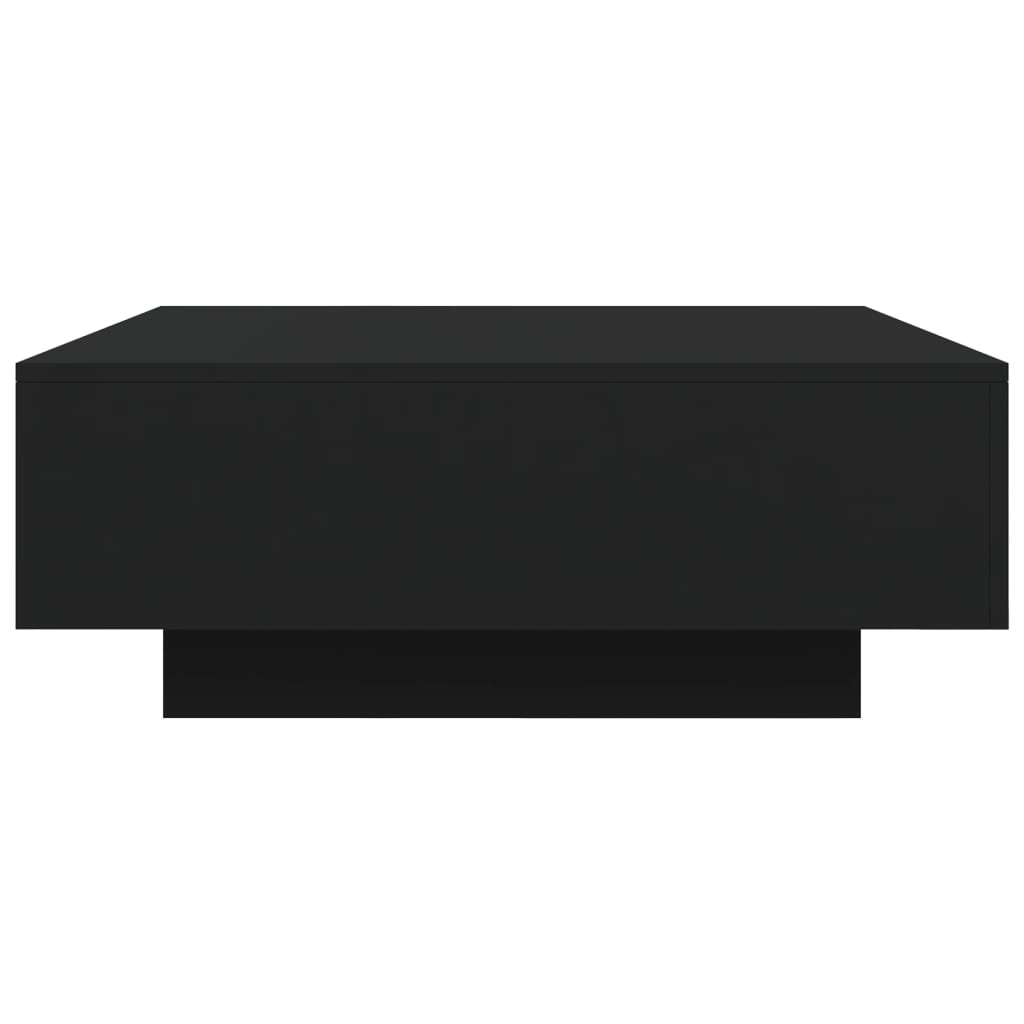 vidaXL Mesa de centro 80x80x31 cm contraplacado preto