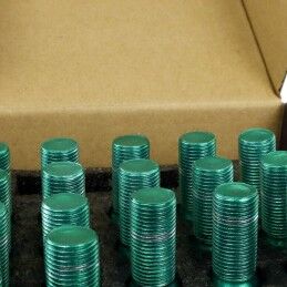 OMP|Set Porcas OMP 27 mm Verde 20 uds M12 x 1,25