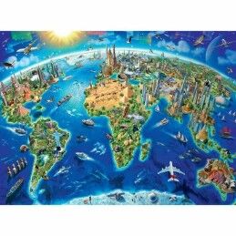 Ravensburger|Puzzle Ravensburger Map of the monuments of the world