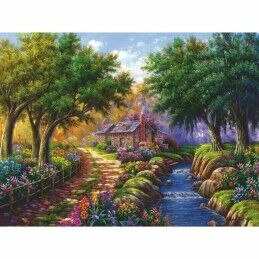 Ravensburger|Puzzle Ravensburger Cottage By The River