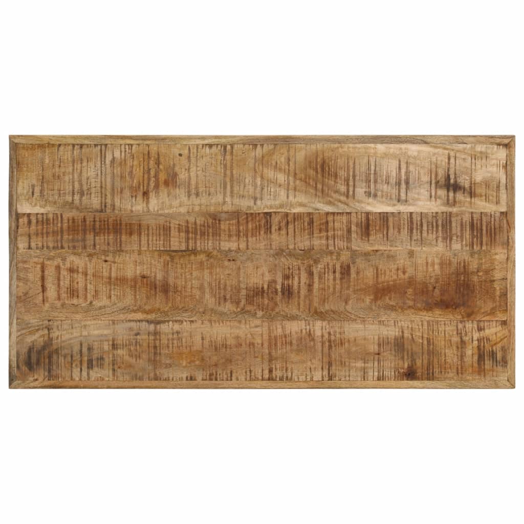 vidaXL Mesa de jantar 110x55x75 cm madeira de mangueira maciça