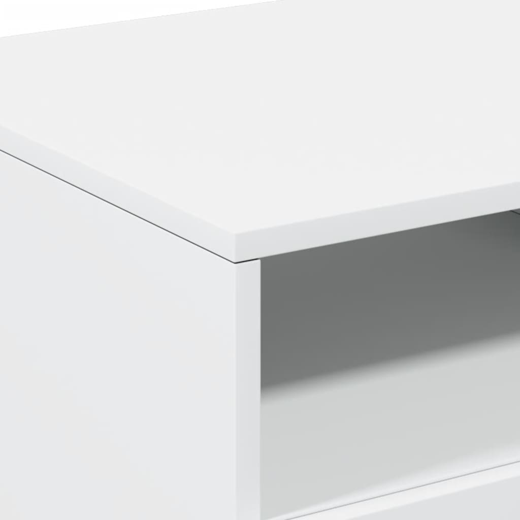 vidaXL Mesa de centro com luzes LED 90x49x40 cm branco