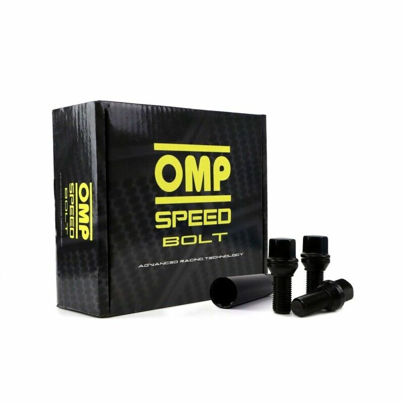 OMP|Set Porcas OMP 33 mm Preto M12 x 1,50
