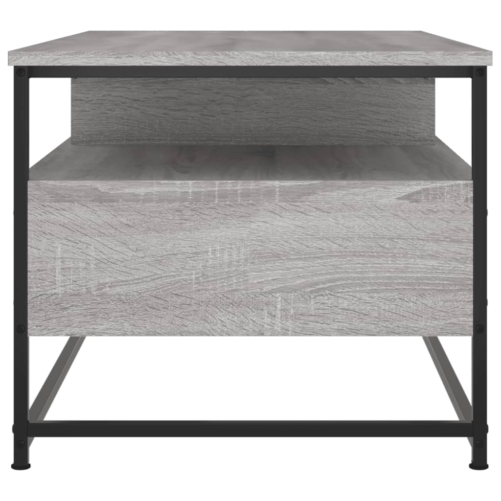 vidaXL Mesa de centro 100x51x45cm derivados de madeira cinzento sonoma