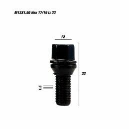 OMP|Set Porcas OMP 33 mm Preto M12 x 1,50