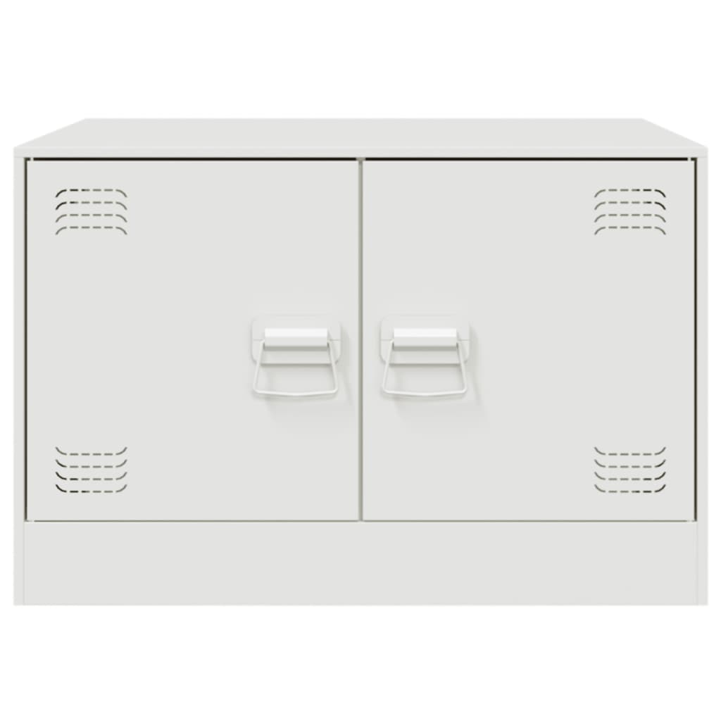 vidaXL Mesa de centro 67x50x44 cm aço branco