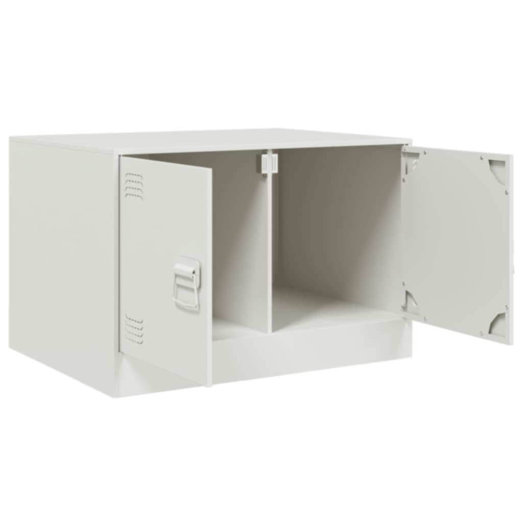 vidaXL Mesa de centro 67x50x44 cm aço branco