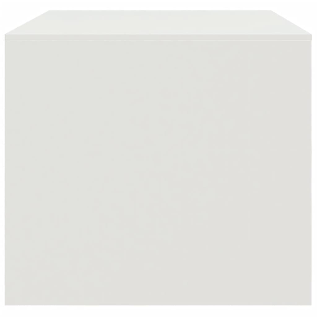 vidaXL Mesa de centro 67x50x44 cm aço branco