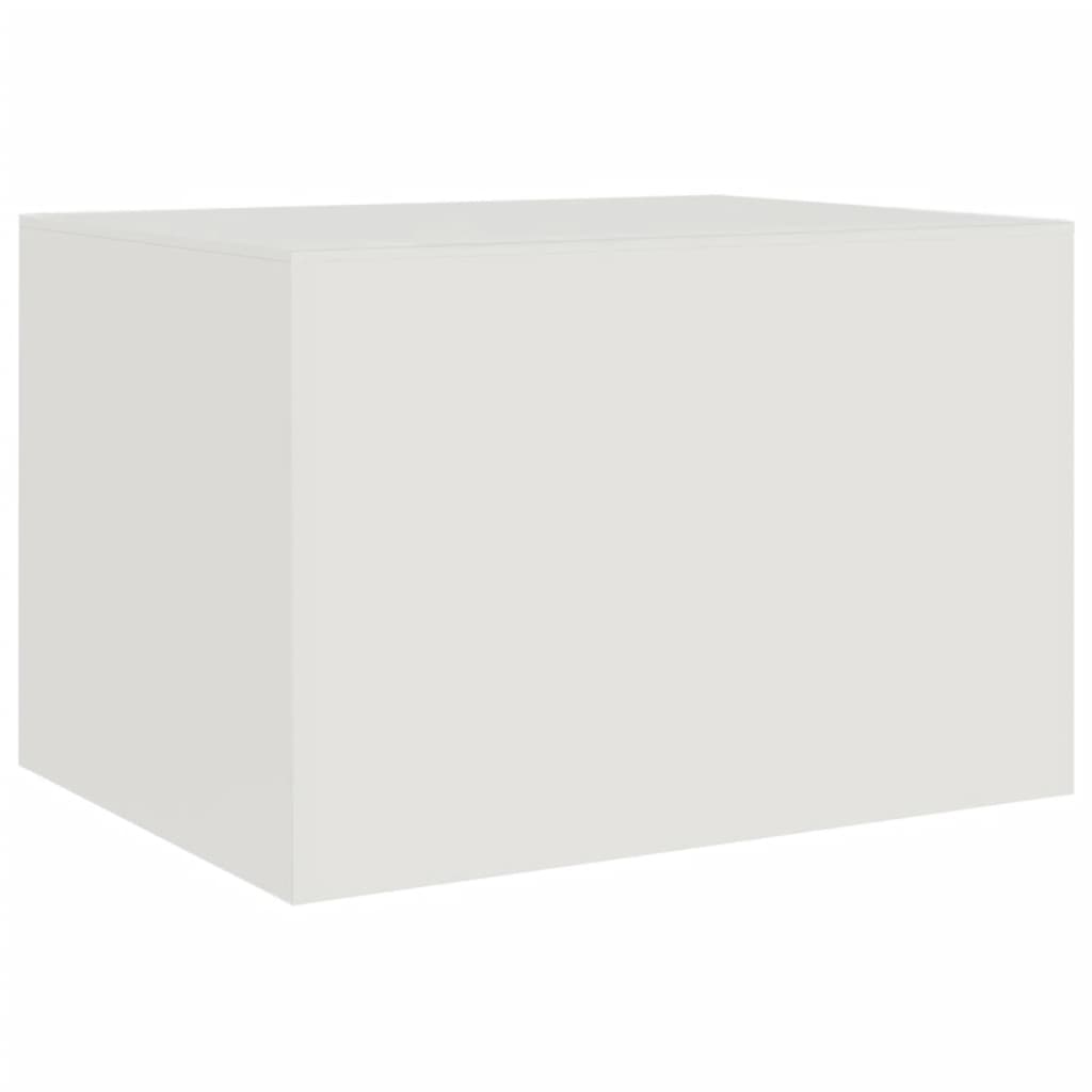 vidaXL Mesa de centro 67x50x44 cm aço branco