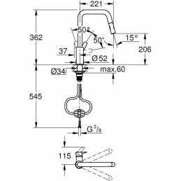 Grohe|Torneira Monocomando Grohe QuickFix Start Metal