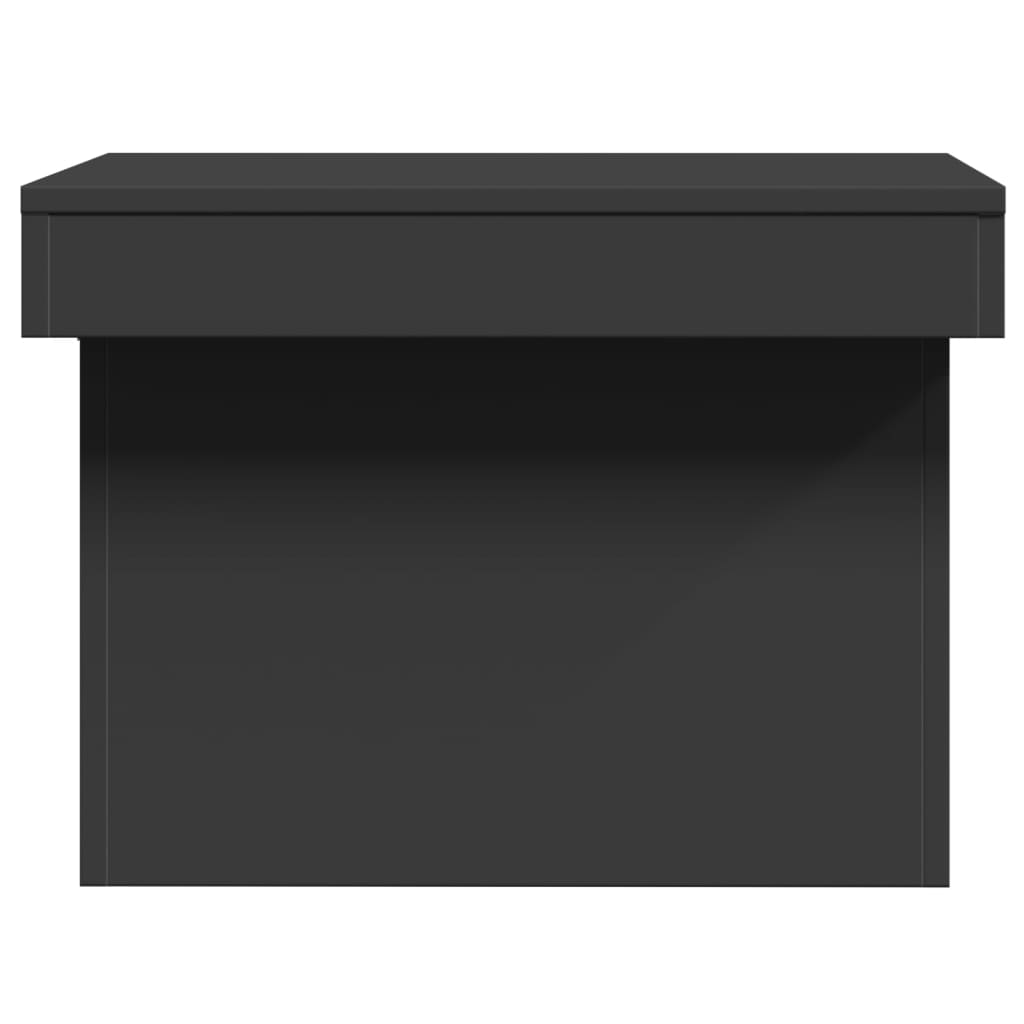 vidaXL Mesa de centro 80x55x40 cm derivados de madeira preto