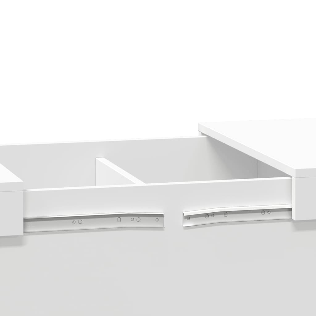 vidaXL Mesa de centro 100x55x40 cm derivados de madeira branco