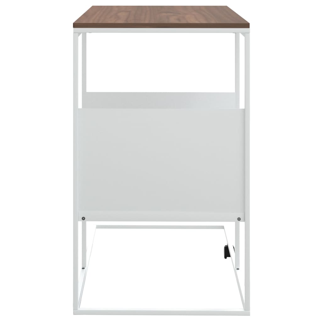 vidaXL Mesa de apoio 55x36x59,5 cm derivados de madeira branco