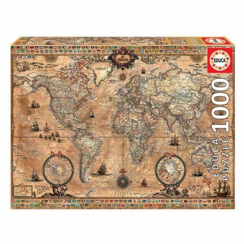 Educa|Puzzle Educa Mapa do Mundo (1000 pcs)