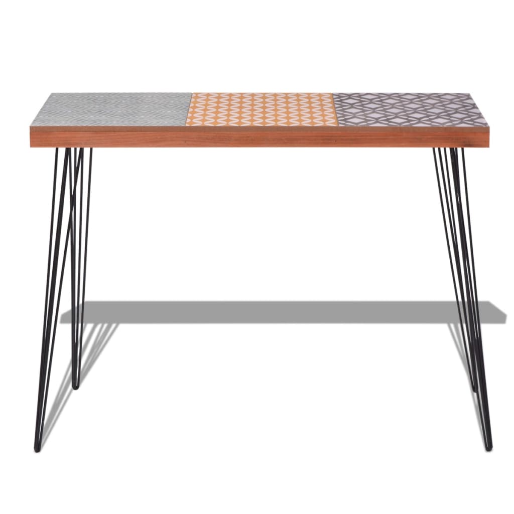 vidaXL Mesa consola 90x30x71,5 cm castanho