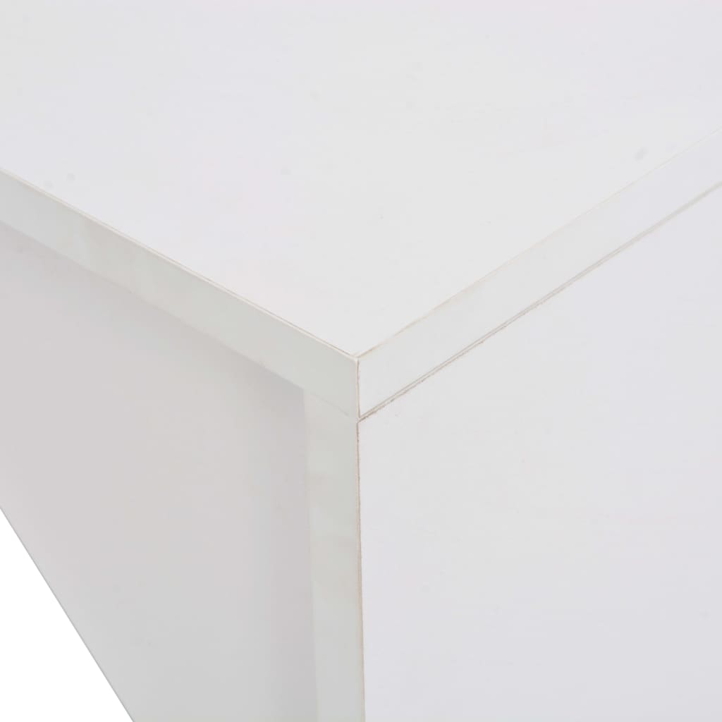 vidaXL Mesa de bar com armário 115x59x200 cm branco