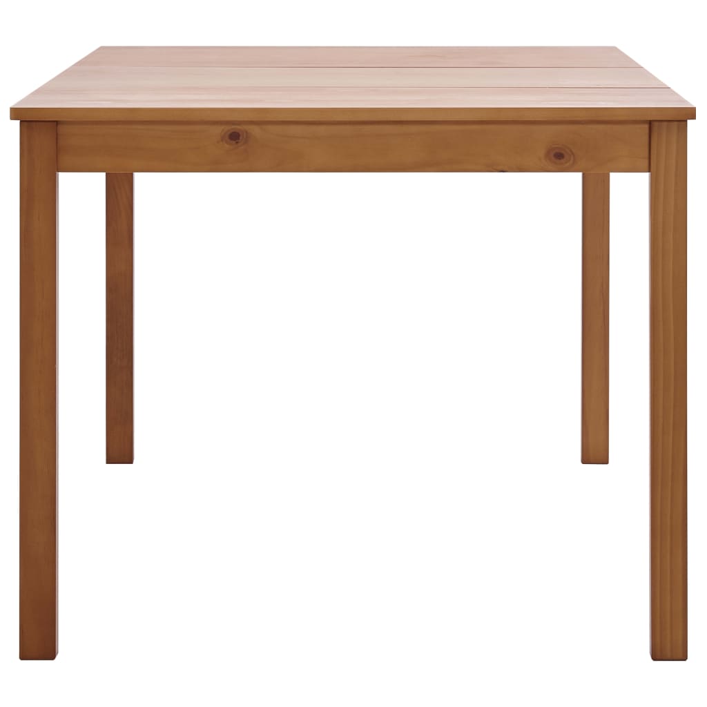 vidaXL Mesa de jantar 180x90x73 cm madeira de pinho castanho mel