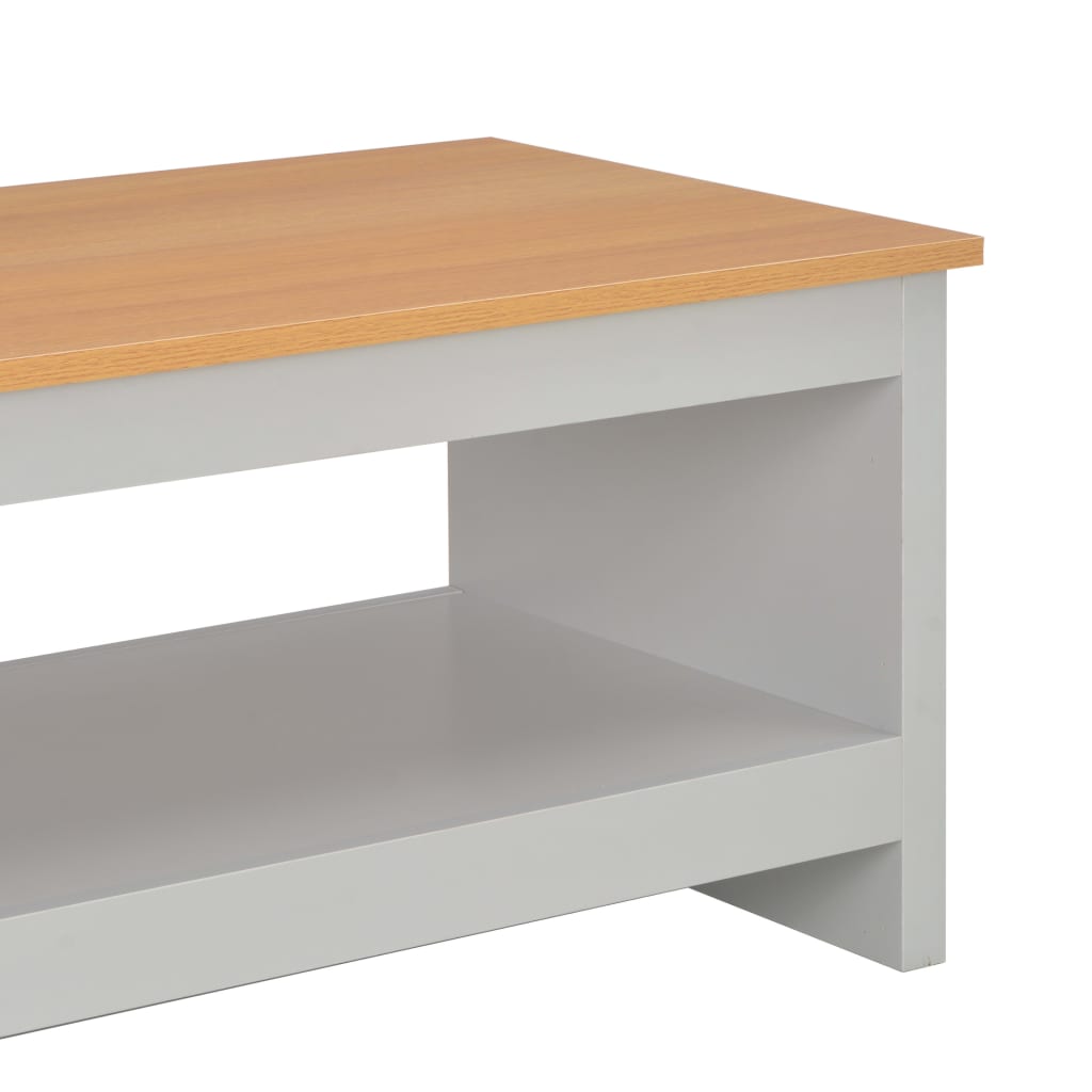 vidaXL Mesa de centro 105x47x42 cm cinzento