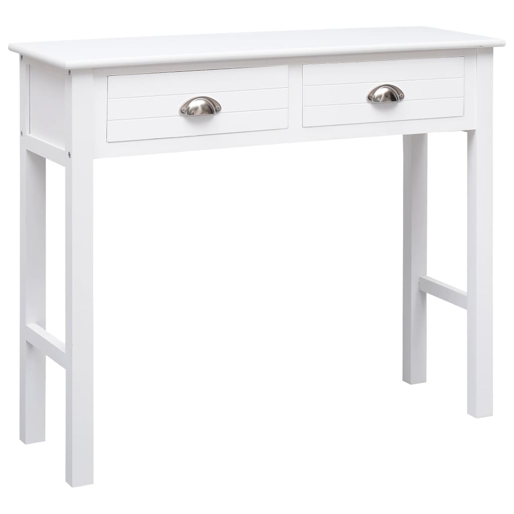 vidaXL Mesa consola 90x30x77 cm madeira branco