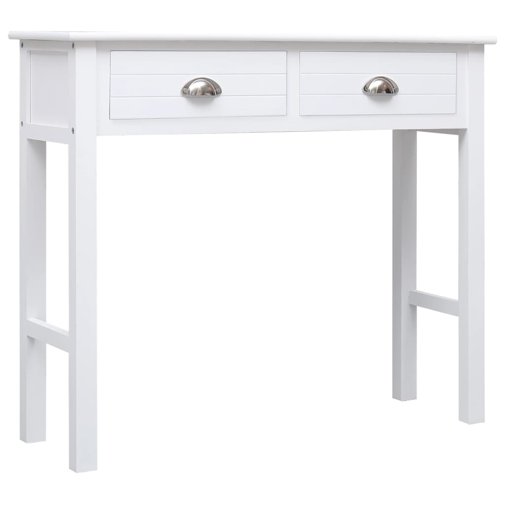 vidaXL Mesa consola 90x30x77 cm madeira branco