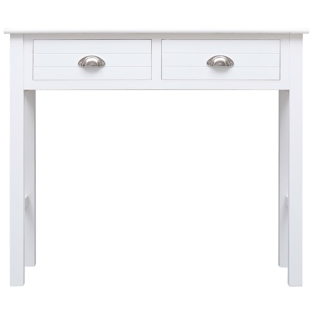 vidaXL Mesa consola 90x30x77 cm madeira branco