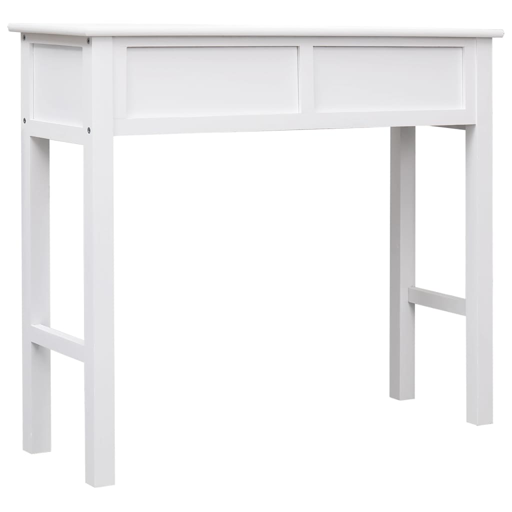 vidaXL Mesa consola 90x30x77 cm madeira branco