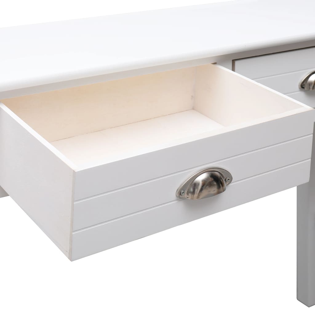 vidaXL Mesa consola 90x30x77 cm madeira branco