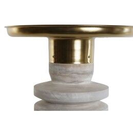 Home ESPRIT|Mesa de apoio Home ESPRIT Branco Dourado Madeira Metal 41 x 41 x 53 cm