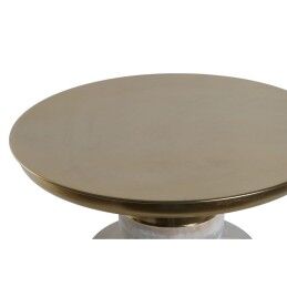 Home ESPRIT|Mesa de apoio Home ESPRIT Branco Dourado Madeira Metal 41 x 41 x 53 cm