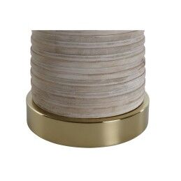 Home ESPRIT|Mesa de apoio Home ESPRIT Dourado Natural Madeira Metal 41 x 41 x 53 cm