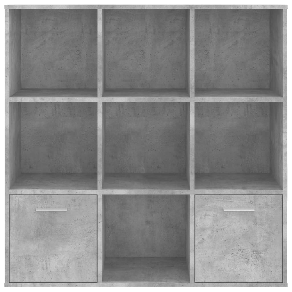 vidaXL Estante 98x30x98 cm derivados de madeira cinzento cimento