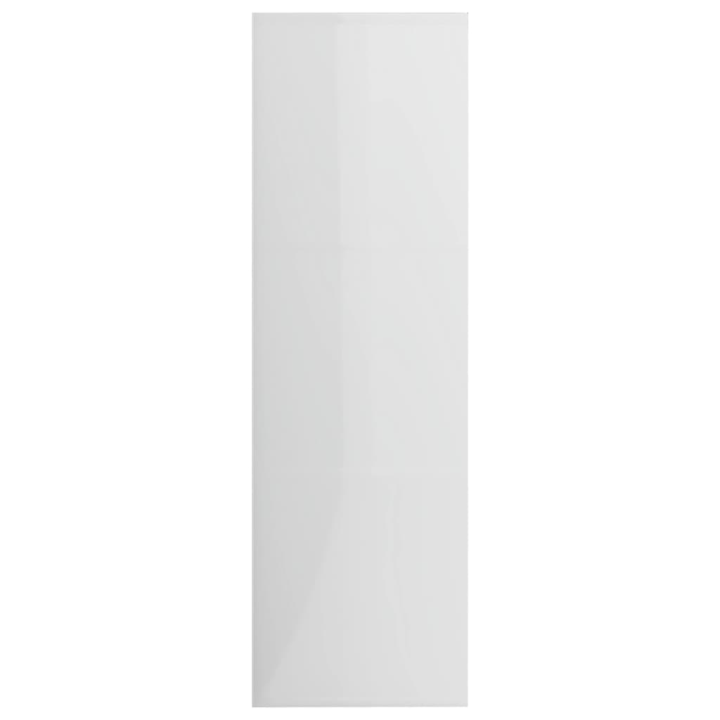 vidaXL Estante 98x30x98 cm derivados de madeira branco brilhante