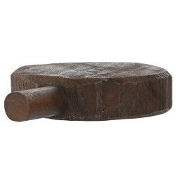 Home ESPRIT|Tábua de corte Home ESPRIT Castanho Preto Acácia Natural Colonial 30 x 25 x 4 cm (3 Peças)