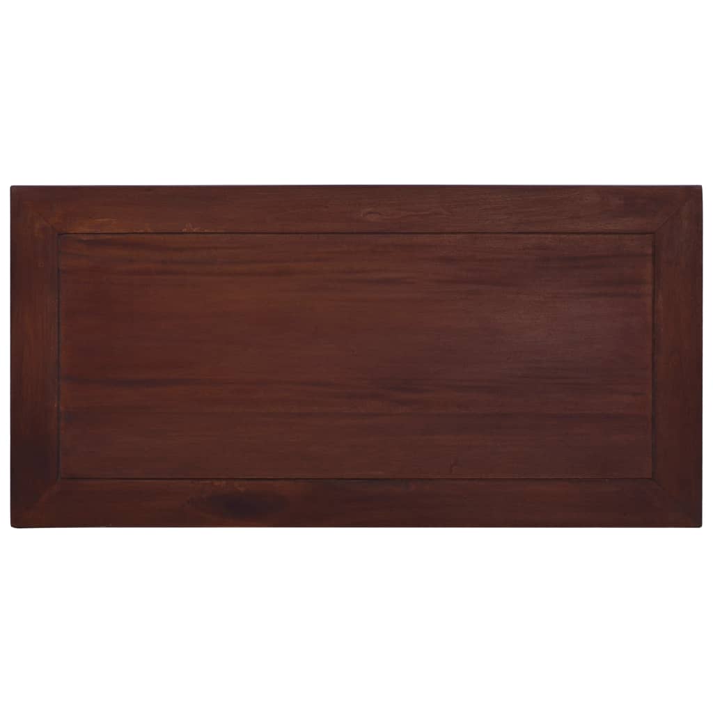 vidaXL Mesa de centro clássica 100x50x30 cm mogno maciço castanho