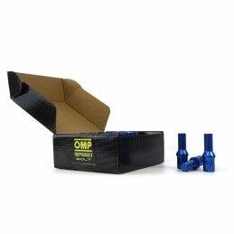 OMP|Set Porcas OMP 27 mm Azul 20 uds M14 x 1,25