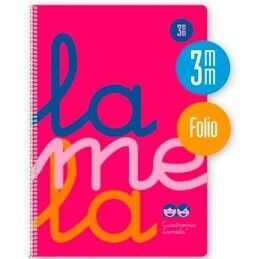 Lamela|Caderno Lamela Cuadrovía Cor de Rosa Fluorescente Din A4 80 Folhas 21,5 x 31,5 cm 5 Peças (25 Unidades)
